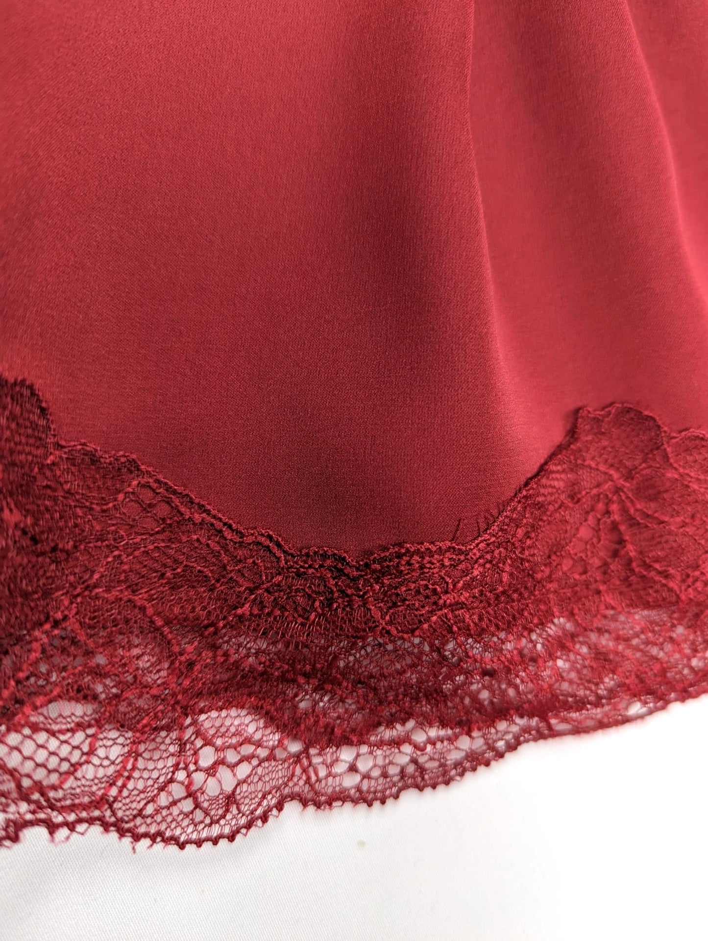 red silk lace nightdress luxury sexy lingerie