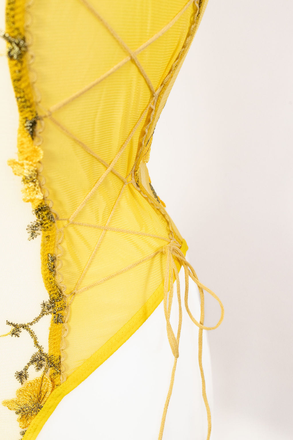 Butterflies in spring bodysuit - Yellow